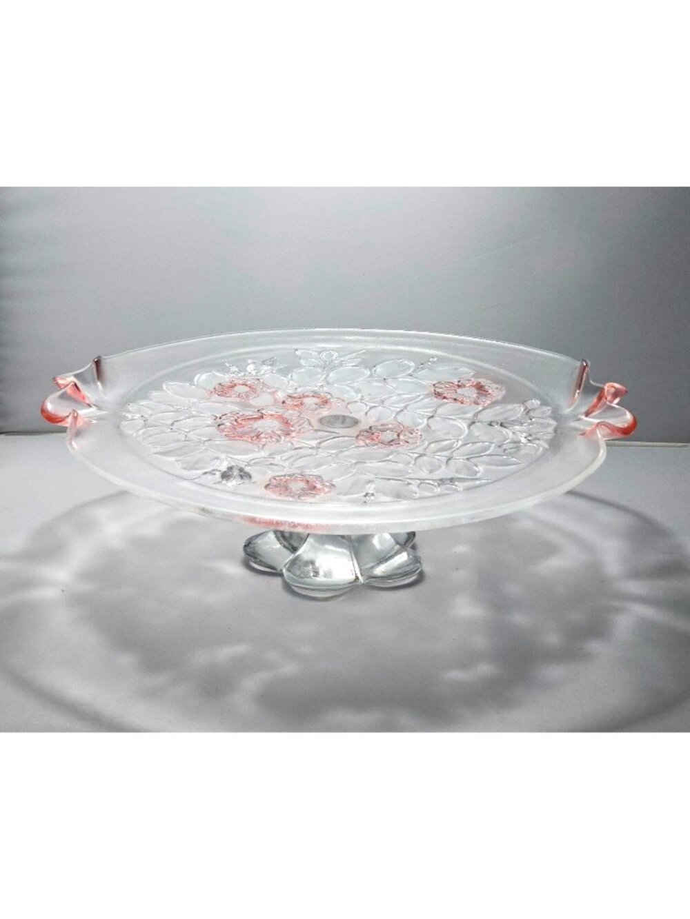 Mikasa Rosella Cake Stand 14" raised serving platter centerpiece decorative orig